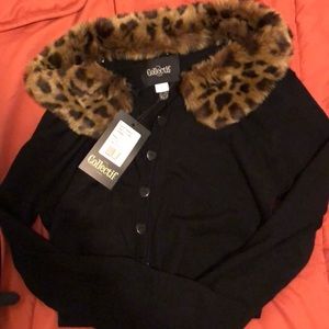 Collectif Fur Cardigan